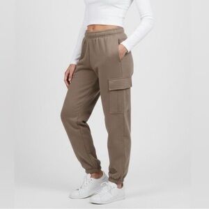 Tuff Athletics Women's Fleece Cargo Jogger Pants .